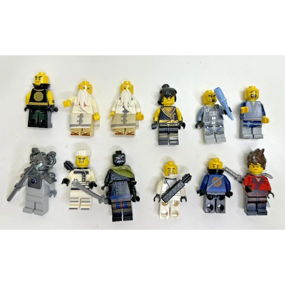 ninjago lego minifigs cole wu shark army kai stone snake zane garmadon jelly 11